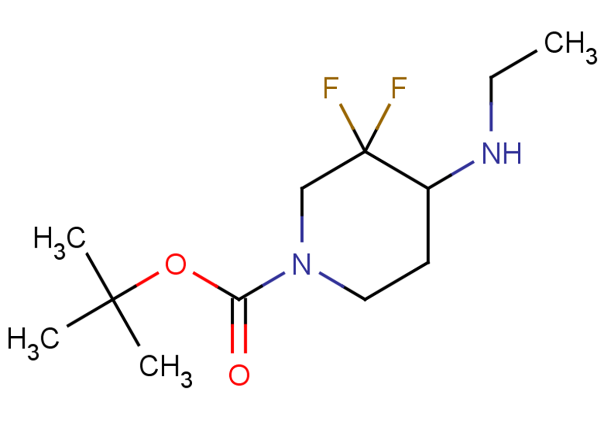 tert-butyl 4-(ethylamino)-3,3-difluoropiperidine-1-carboxylate