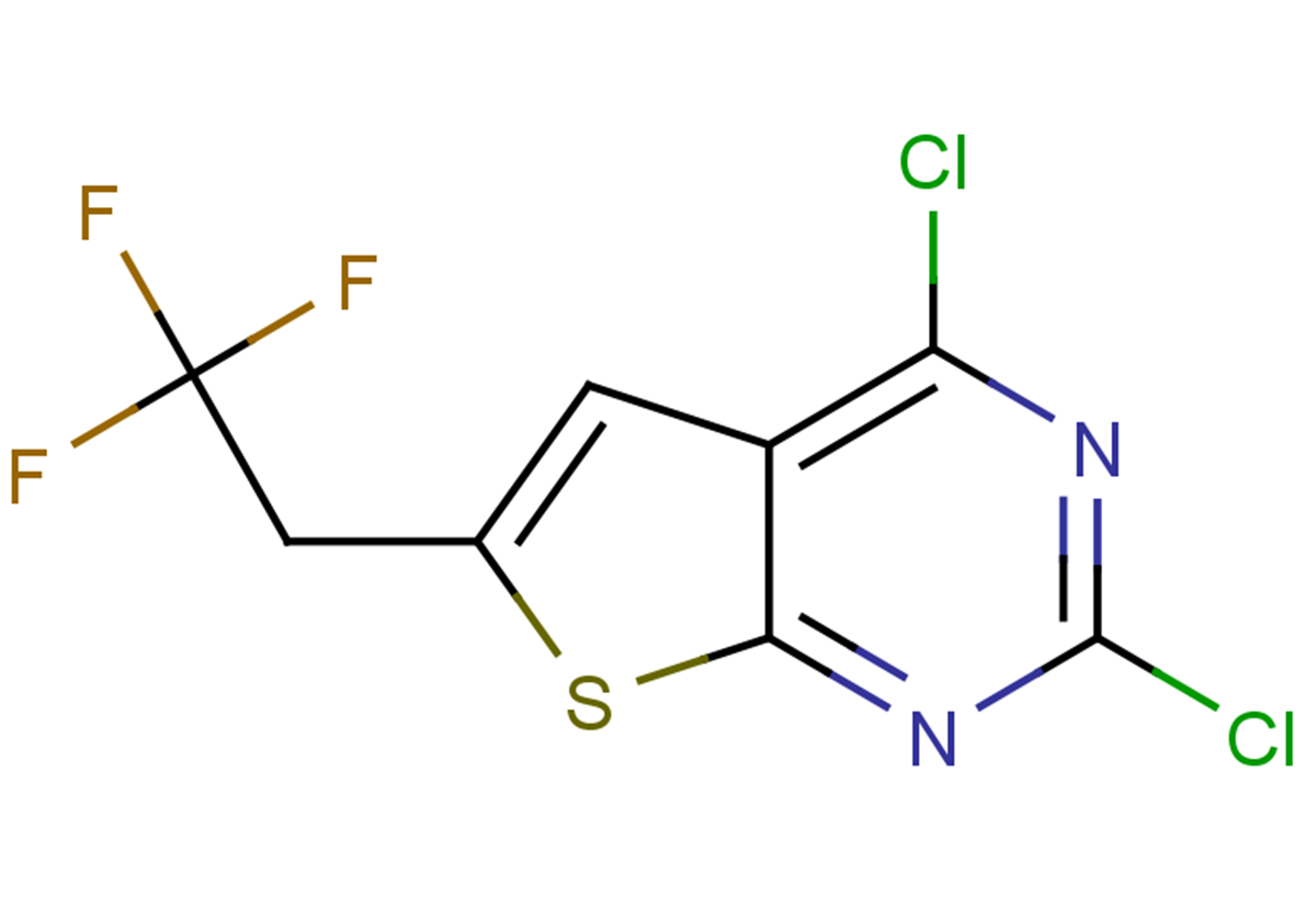 2,4-dichloro-6-(2,2,2-trifluoroethyl)thieno[2,3-d]pyrimidine