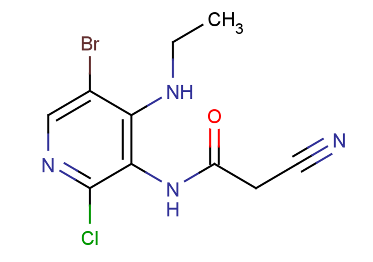 N-[5-bromo-2-chloro-4-(ethylamino)pyridin-3-yl]-2-cyanoacetamide