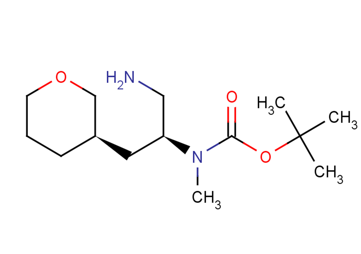 tert-butyl N-[(2S)-1-amino-3-[(3R)-oxan-3-yl]propan-2-yl]-N-methylcarbamate