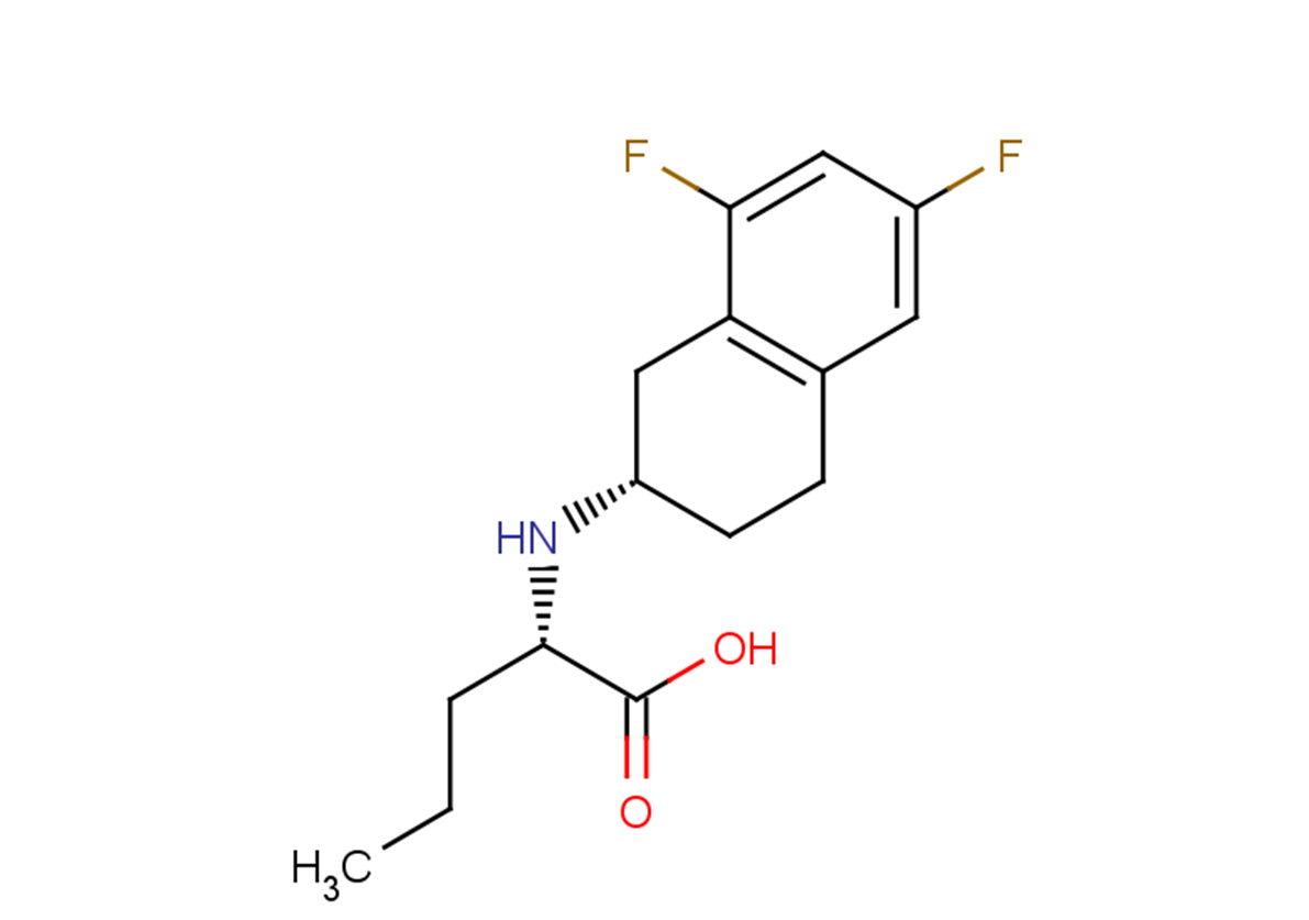 (2S)-2-{[(2S)-6,8-difluoro-1,2,3,4-tetrahydronaphthalen-2-yl]amino}pentanoic acid