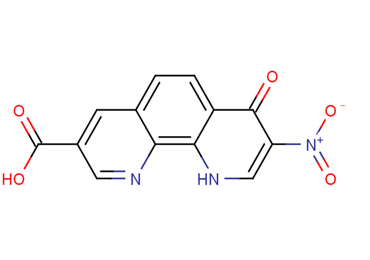 8-nitro-7-oxo-7,10-dihydro-1,10-phenanthroline-3-carboxylic acid