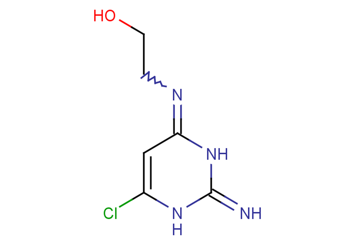 2-[(6-chloro-2-imino-1,2,3,4-tetrahydropyrimidin-4-ylidene)amino]ethan-1-ol