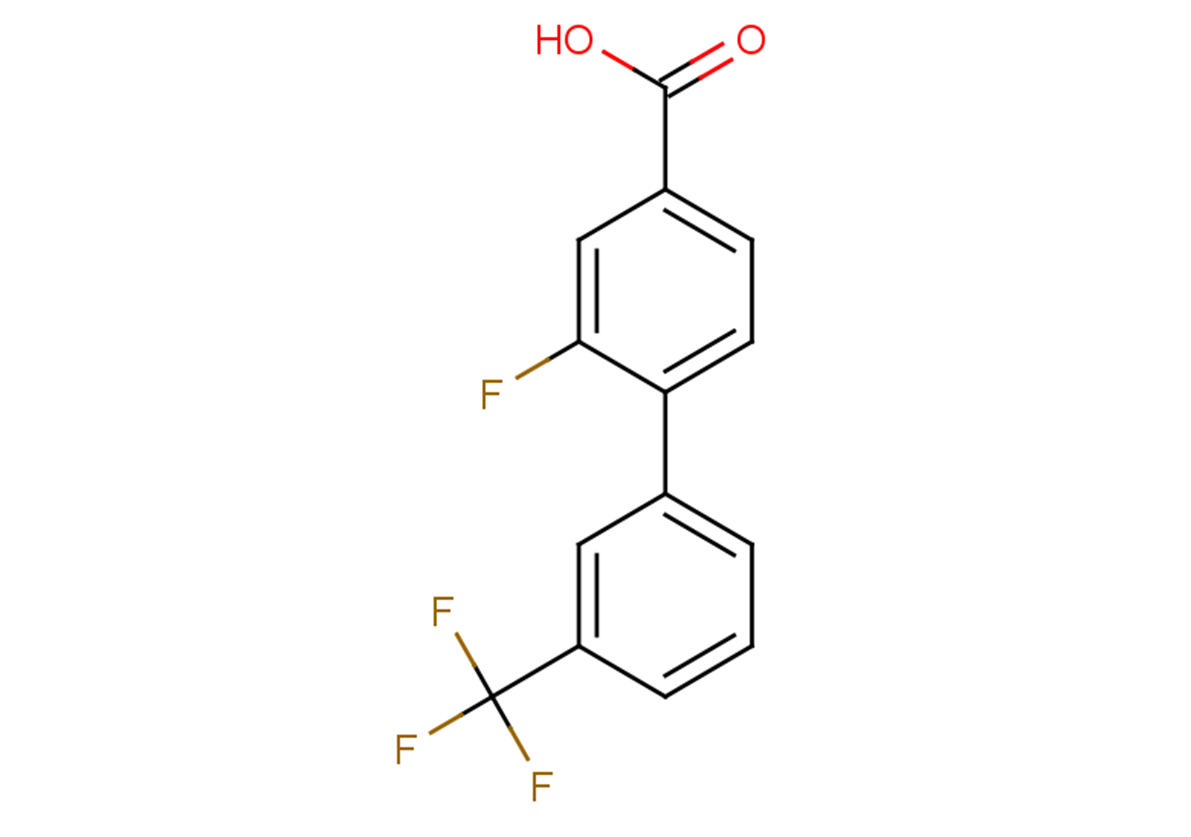 3-fluoro-4-[3-(trifluoromethyl)phenyl]benzoic acid