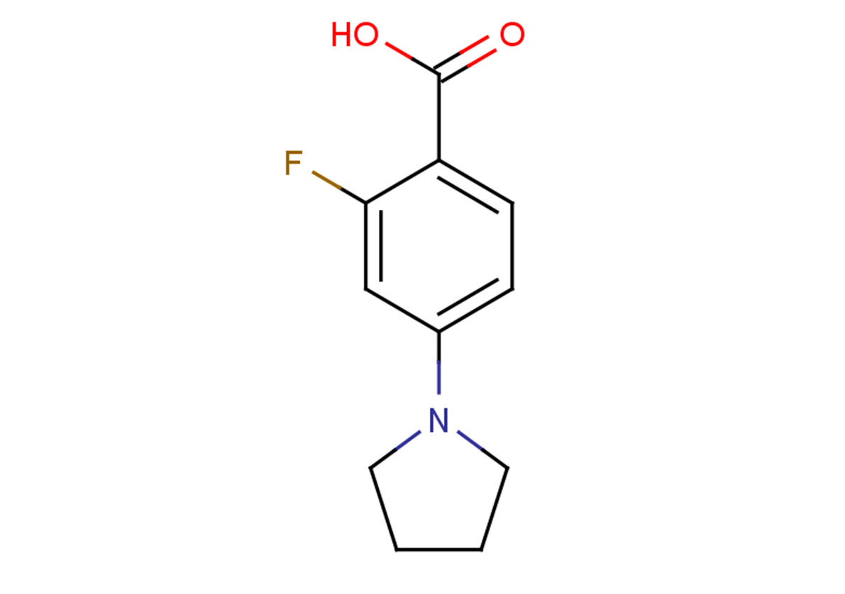 2-fluoro-4-(pyrrolidin-1-yl)benzoic acid