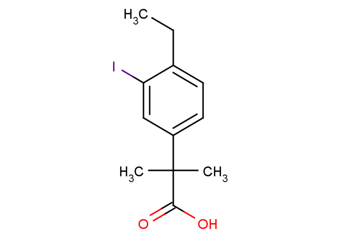 2-(4-ethyl-3-iodophenyl)-2-methylpropanoic acid