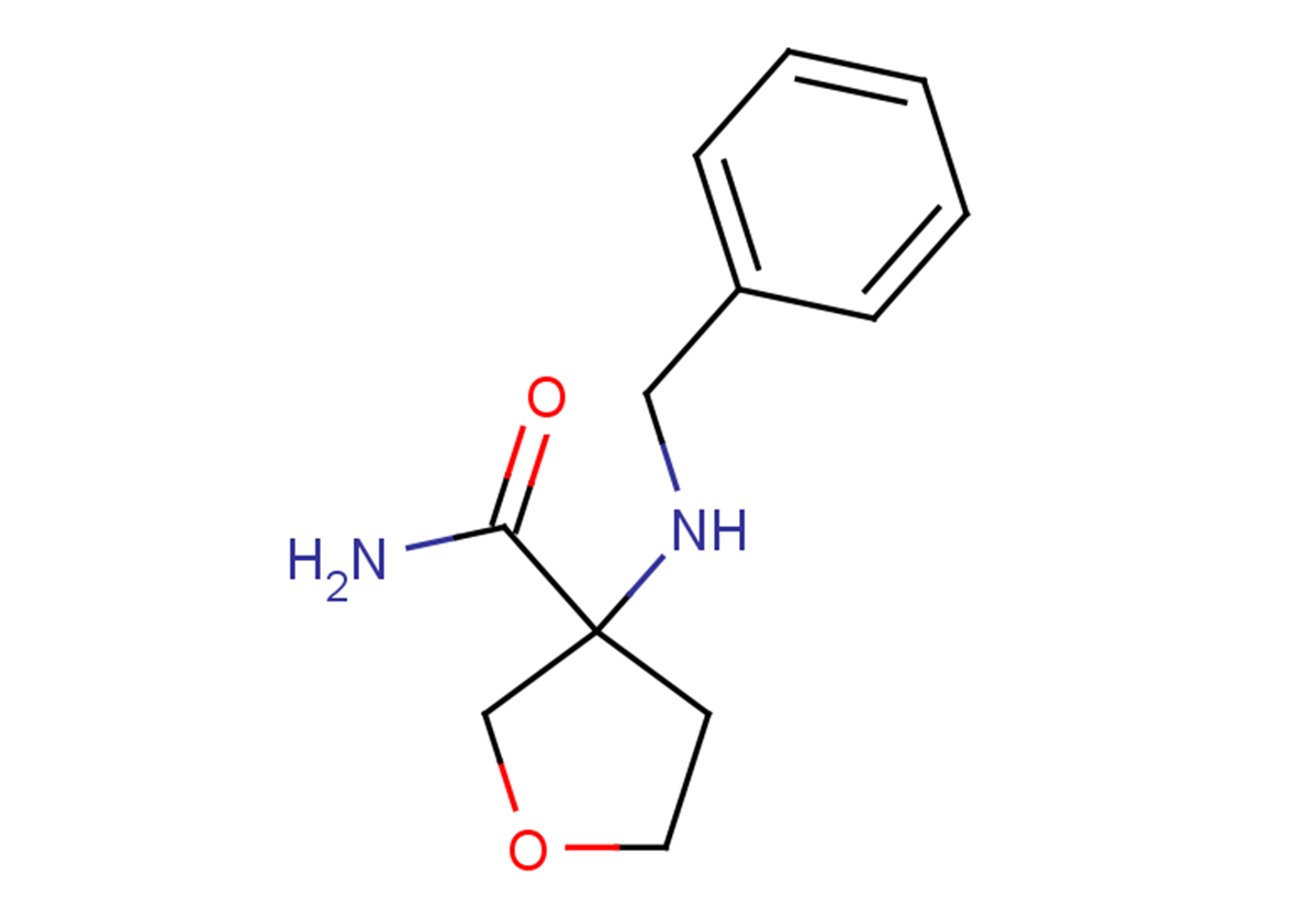 3-(benzylamino)oxolane-3-carboxamide