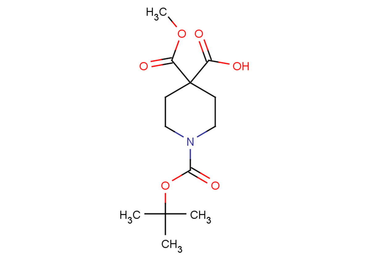 1-[(tert-butoxy)carbonyl]-4-(methoxycarbonyl)piperidine-4-carboxylic acid