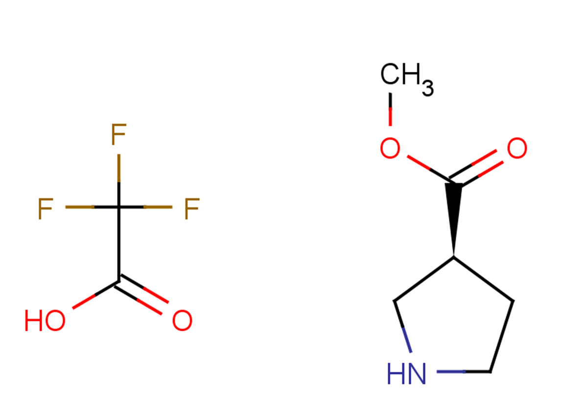 2,2,2-trifluoroacetic acid; methyl (3S)-pyrrolidine-3-carboxylate