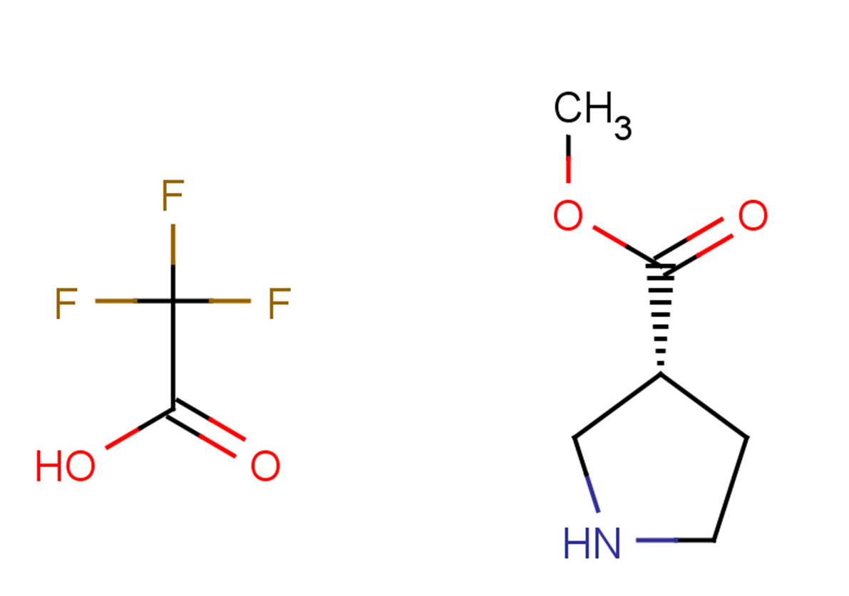 2,2,2-trifluoroacetic acid; methyl (3R)-pyrrolidine-3-carboxylate