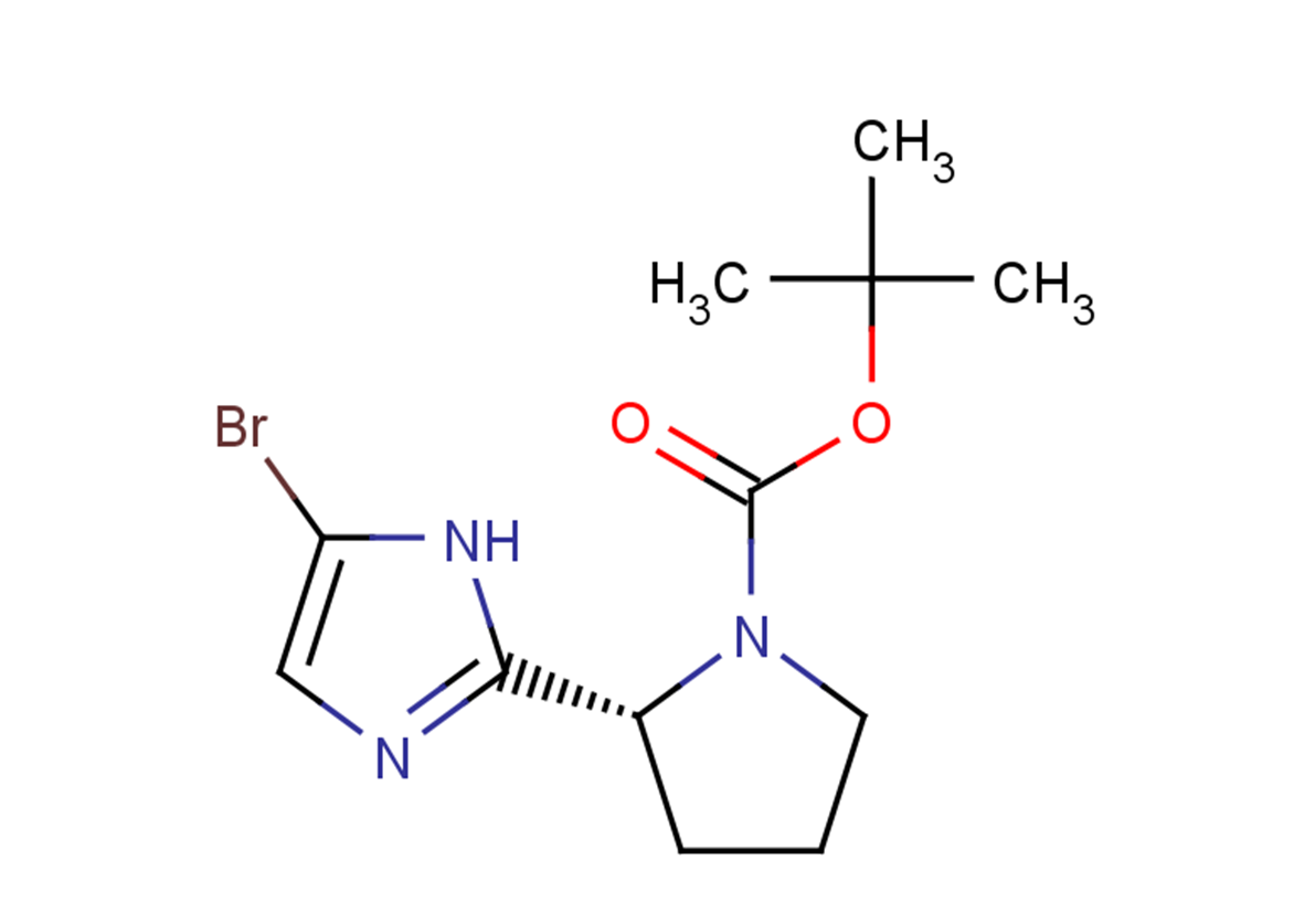tert-butyl (2R)-2-(5-bromo-1H-imidazol-2-yl)pyrrolidine-1-carboxylate
