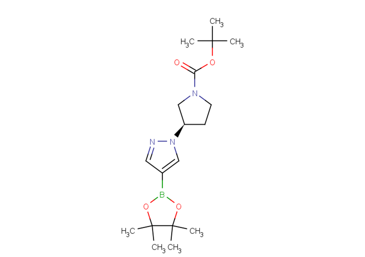 tert-butyl (3R)-3-[4-(4,4,5,5-tetramethyl-1,3,2-dioxaborolan-2-yl)-1H-pyrazol-1-yl]pyrrolidine-1-carboxylate