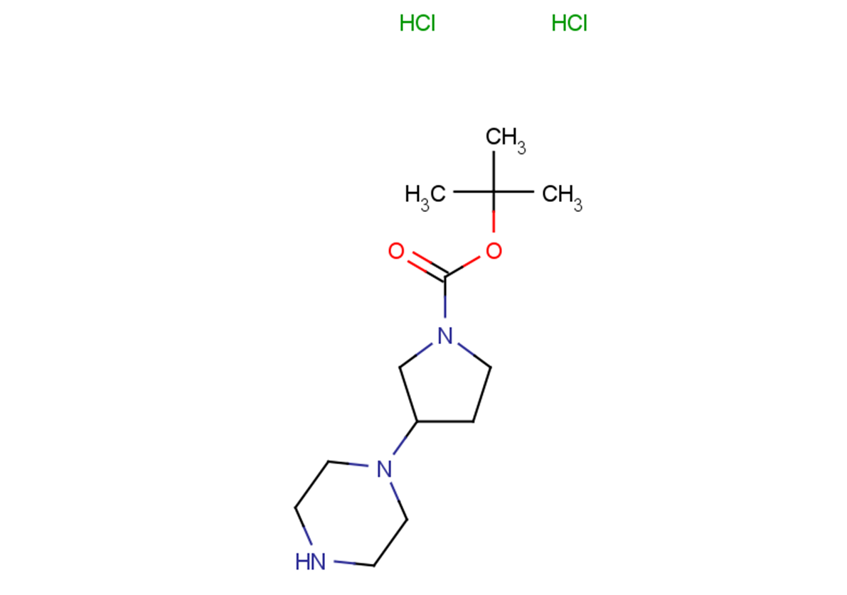 tert-butyl 3-(piperazin-1-yl)pyrrolidine-1-carboxylate dihydrochloride