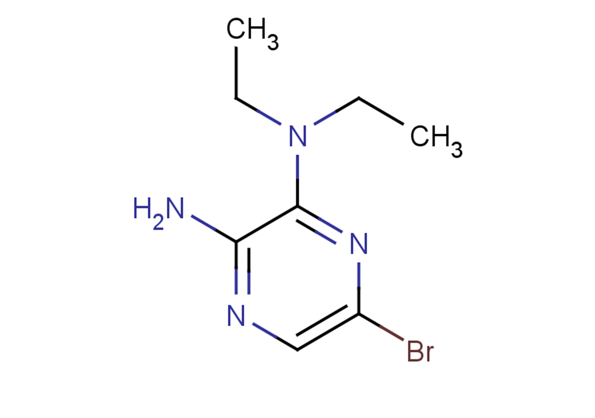6-bromo-2-N,2-N-diethylpyrazine-2,3-diamine