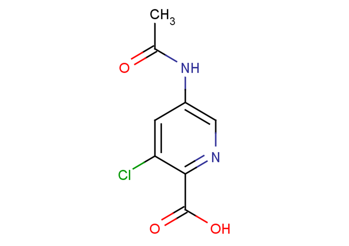 3-chloro-5-acetamidopyridine-2-carboxylic acid
