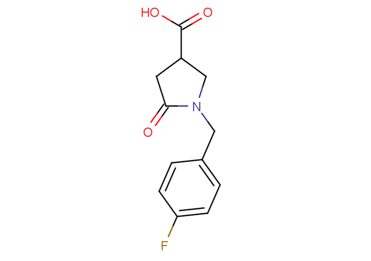 1-[(4-fluorophenyl)methyl]-5-oxopyrrolidine-3-carboxylic acid