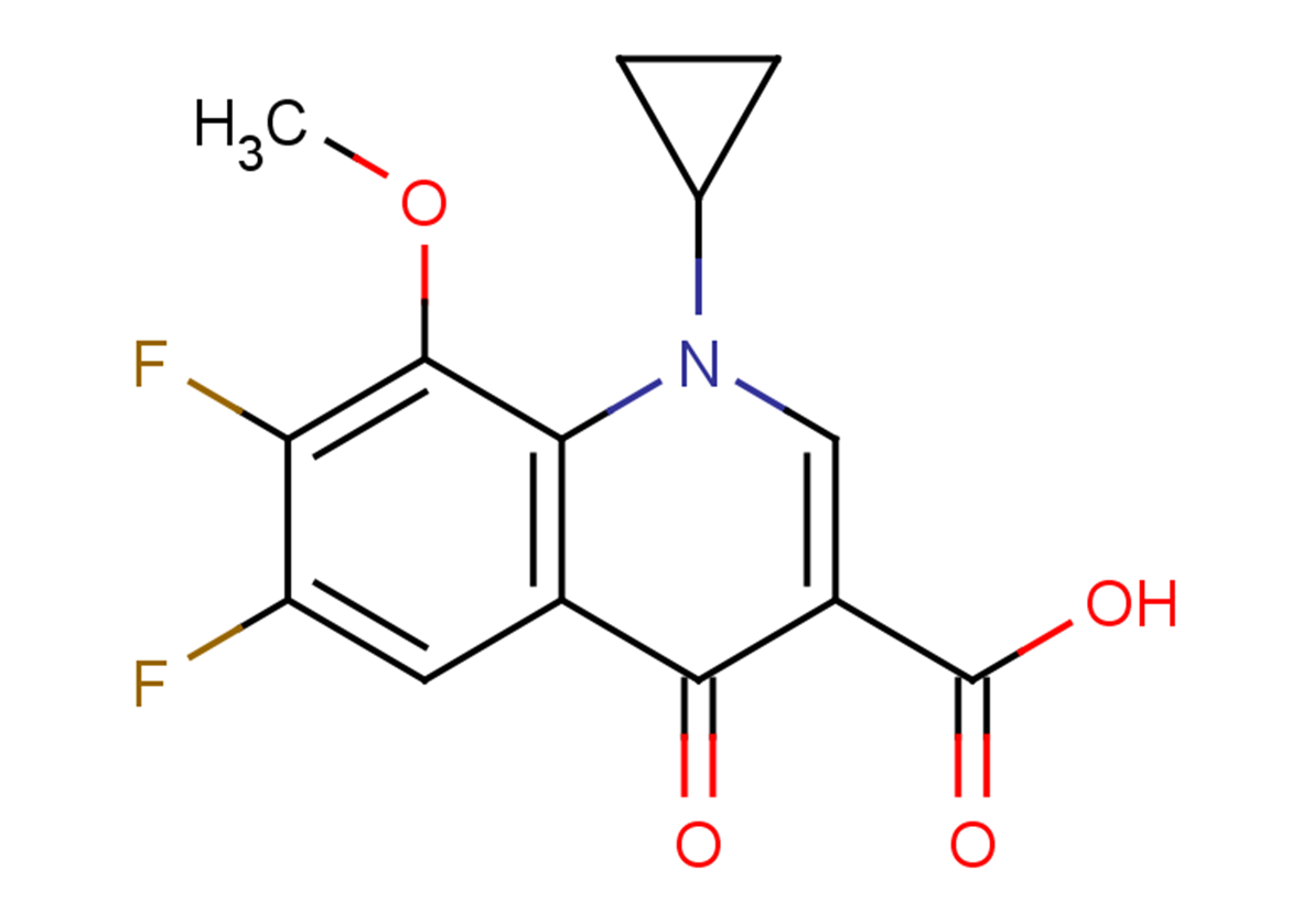 1-cyclopropyl-6,7-difluoro-8-methoxy-4-oxo-1,4-dihydroquinoline-3-carboxylic acid