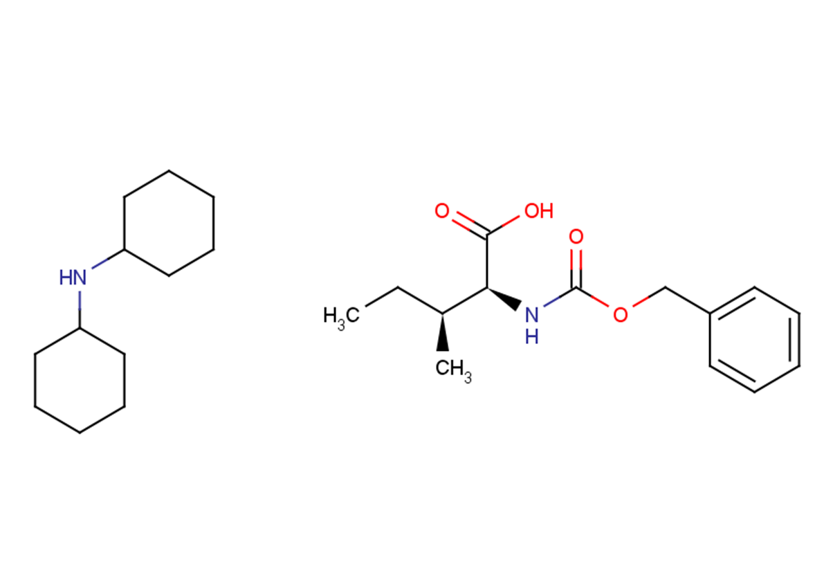 (2S,3S)-2-{[(benzyloxy)carbonyl]amino}-3-methylpentanoic acid; N-cyclohexylcyclohexanamine