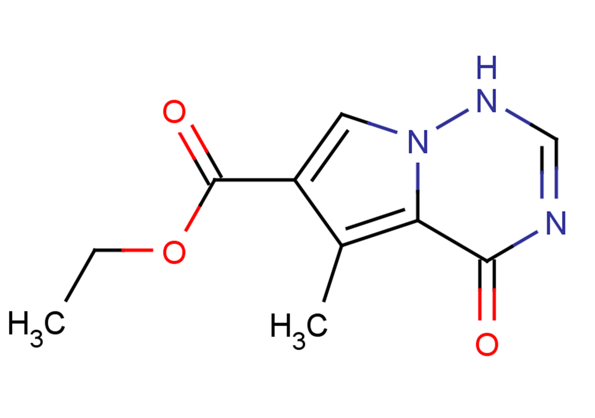 ethyl 5-methyl-4-oxo-1H,4H-pyrrolo[2,1-f][1,2,4]triazine-6-carboxylate