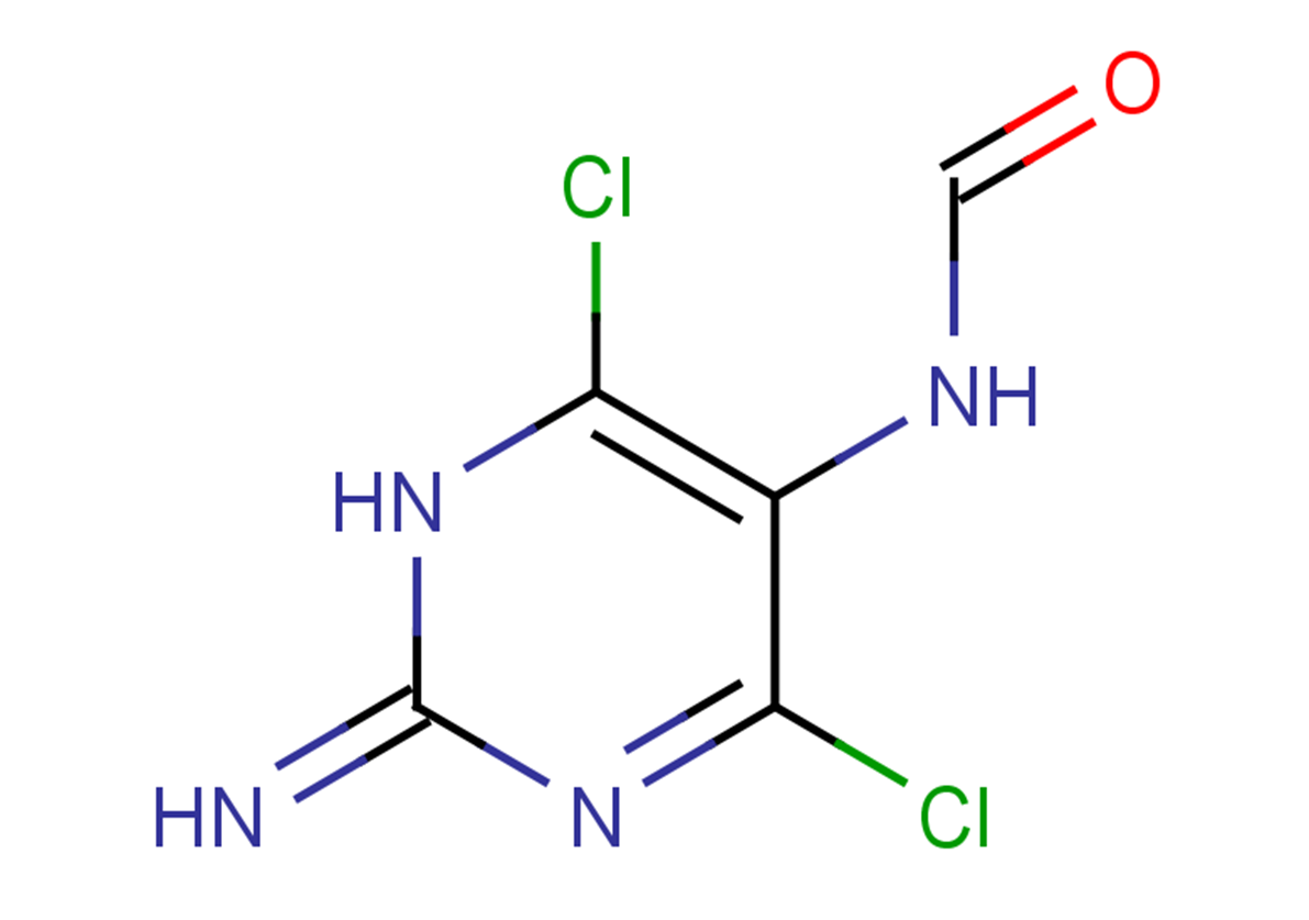 N-(4,6-dichloro-2-imino-1,2-dihydropyrimidin-5-yl)formamide
