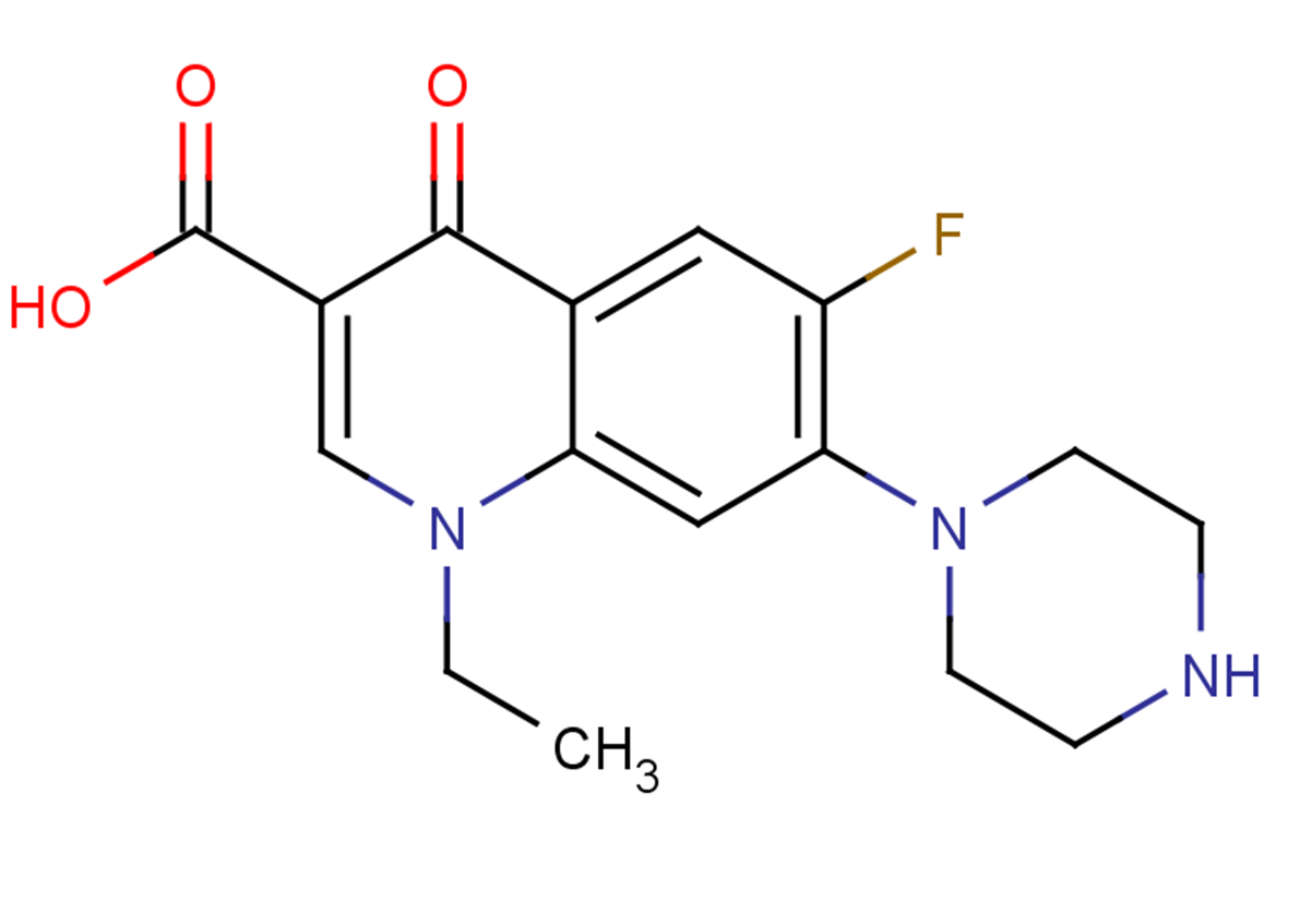 1-ethyl-6-fluoro-4-oxo-7-(piperazin-1-yl)-1,4-dihydroquinoline-3-carboxylic acid