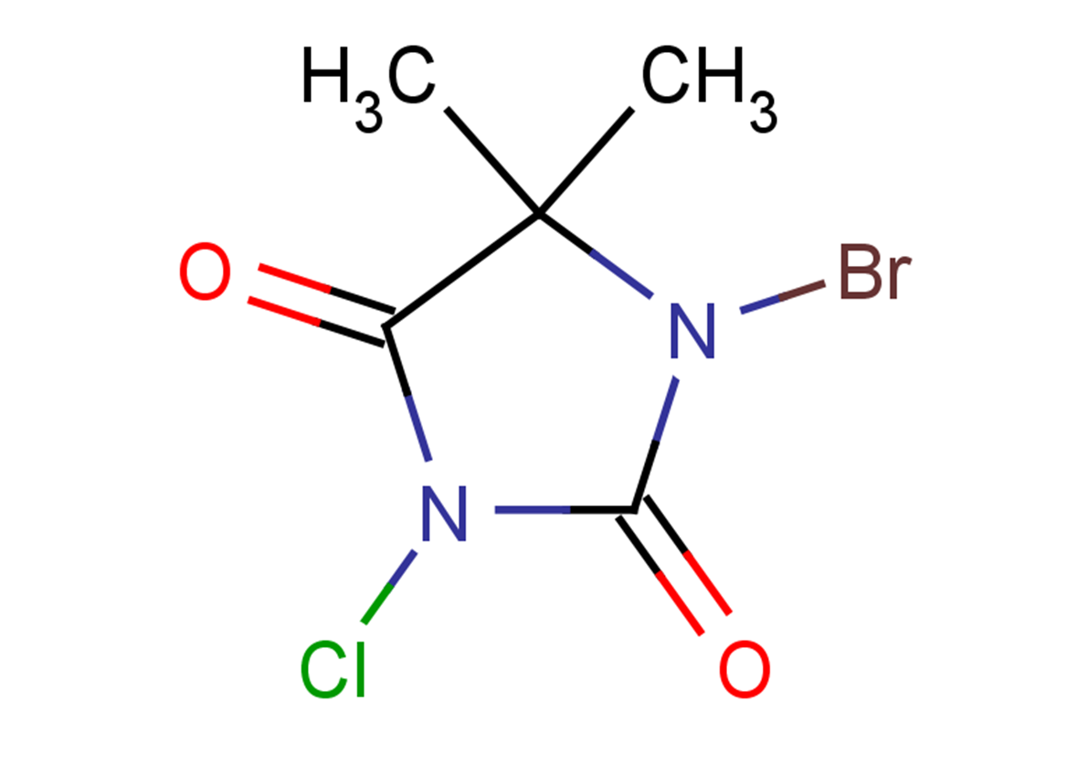 1-bromo-3-chloro-5,5-dimethylimidazolidine-2,4-dione