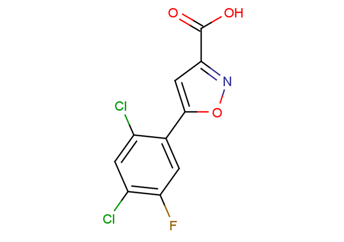 5-(2,4-dichloro-5-fluorophenyl)-1,2-oxazole-3-carboxylic acid