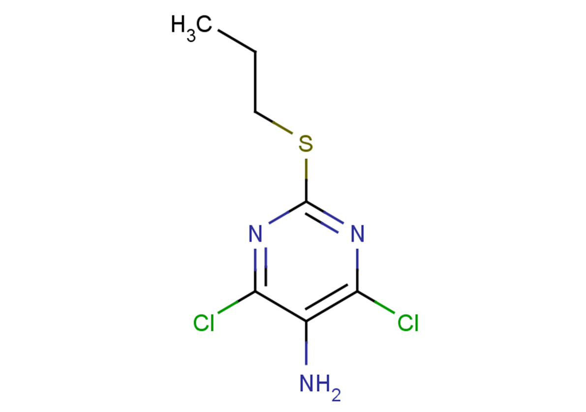 4,6-dichloro-2-(propylsulfanyl)pyrimidin-5-amine
