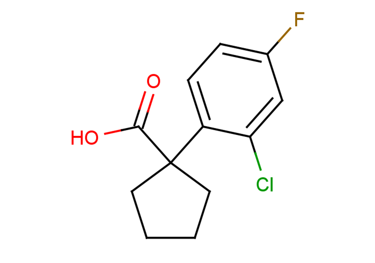 1-(2-chloro-4-fluorophenyl)cyclopentane-1-carboxylic acid