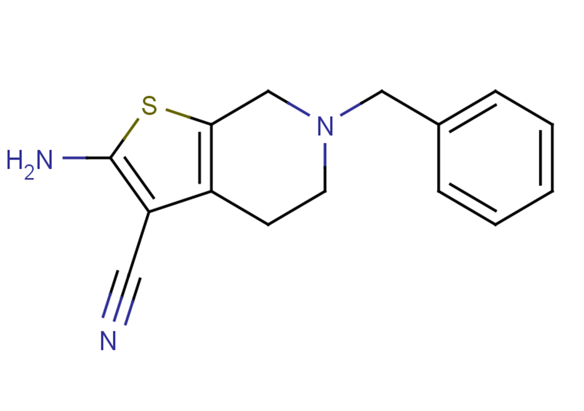 2-amino-6-benzyl-4H,5H,6H,7H-thieno[2,3-c]pyridine-3-carbonitrile