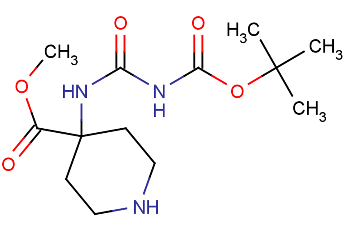 methyl 4-[({[(tert-butoxy)carbonyl]amino}carbonyl)amino]piperidine-4-carboxylate