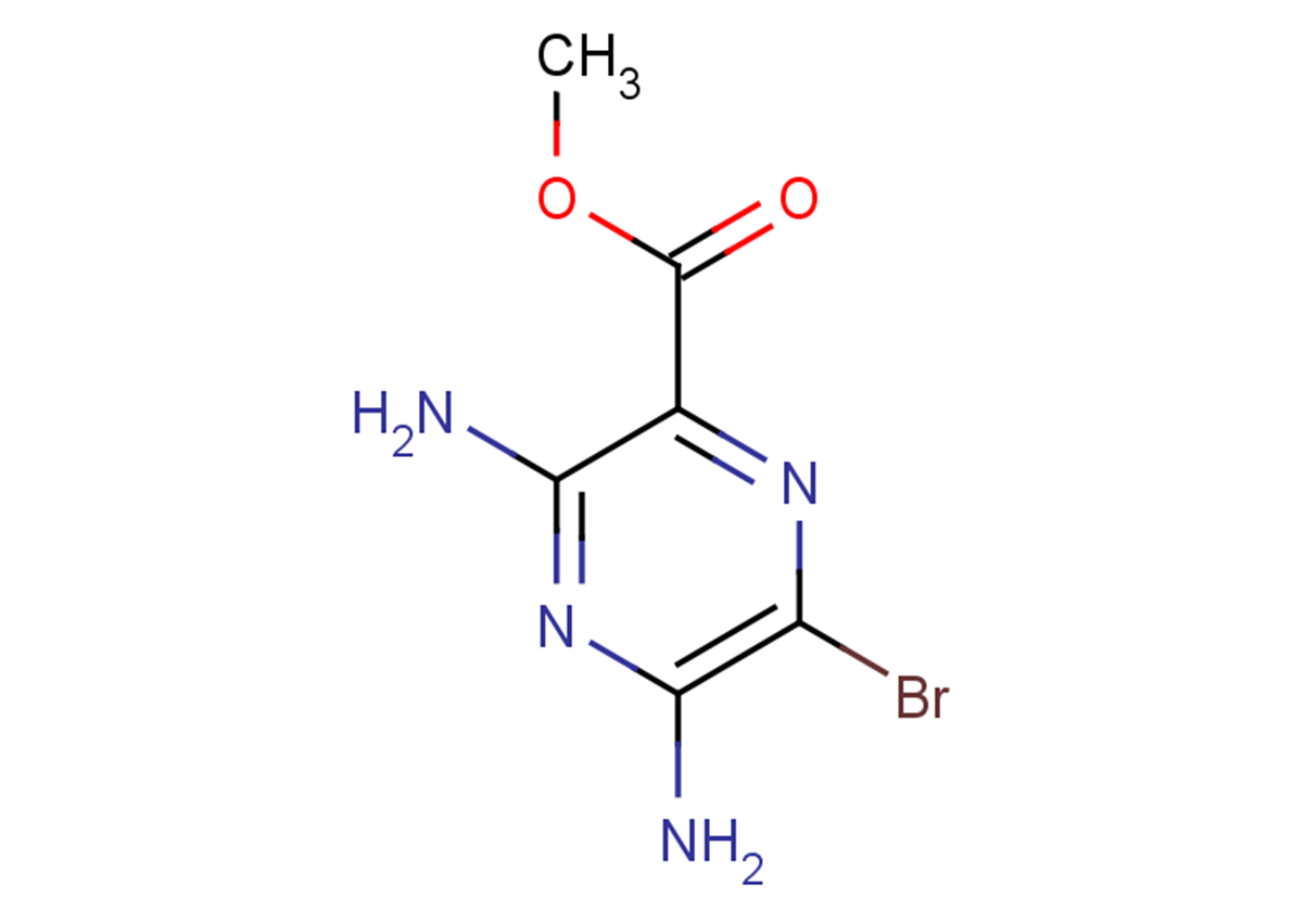methyl 3,5-diamino-6-bromopyrazine-2-carboxylate