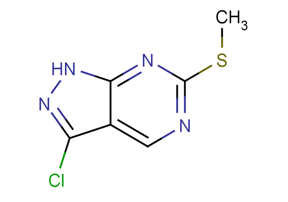 3-chloro-6-(methylsulfanyl)-1H-pyrazolo[3,4-d]pyrimidine