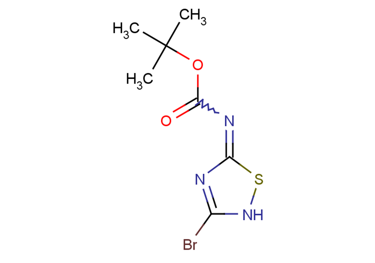 tert-butyl N-(3-bromo-2,5-dihydro-1,2,4-thiadiazol-5-ylidene)carbamate