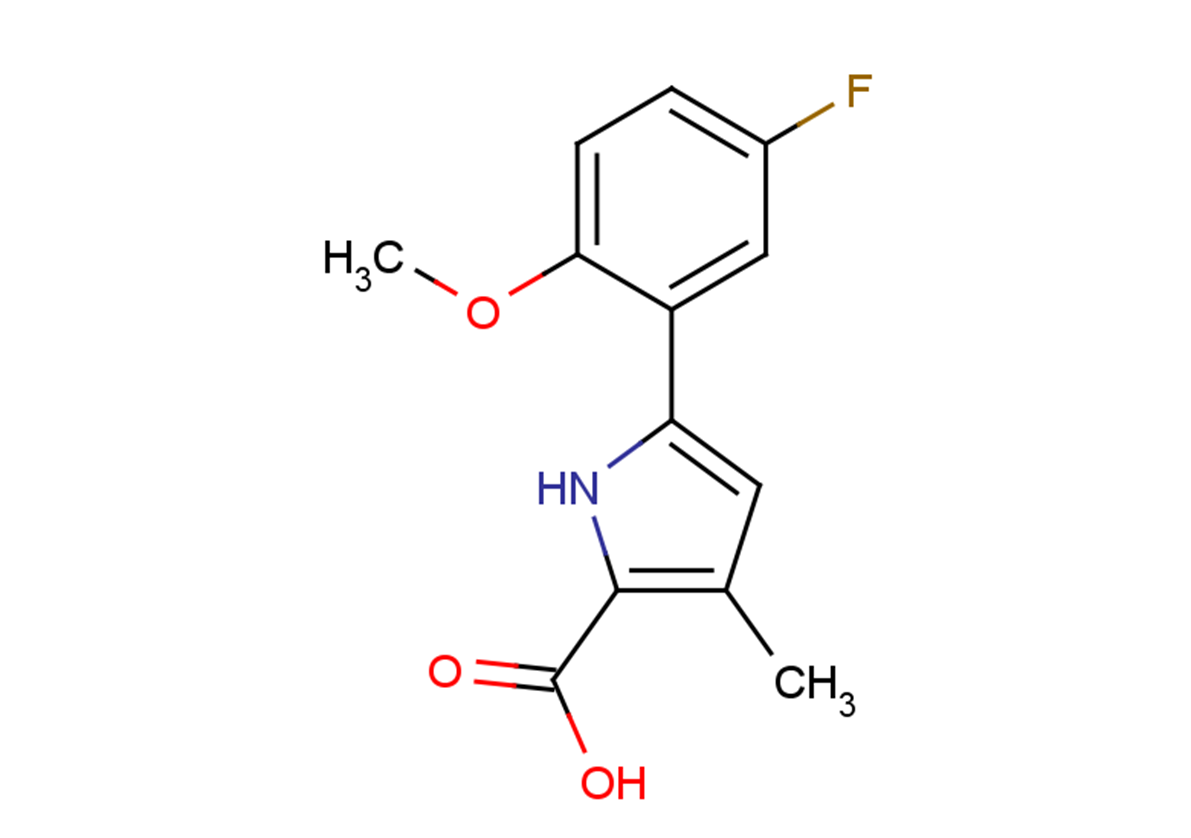 5-(5-fluoro-2-methoxyphenyl)-3-methyl-1H-pyrrole-2-carboxylic acid