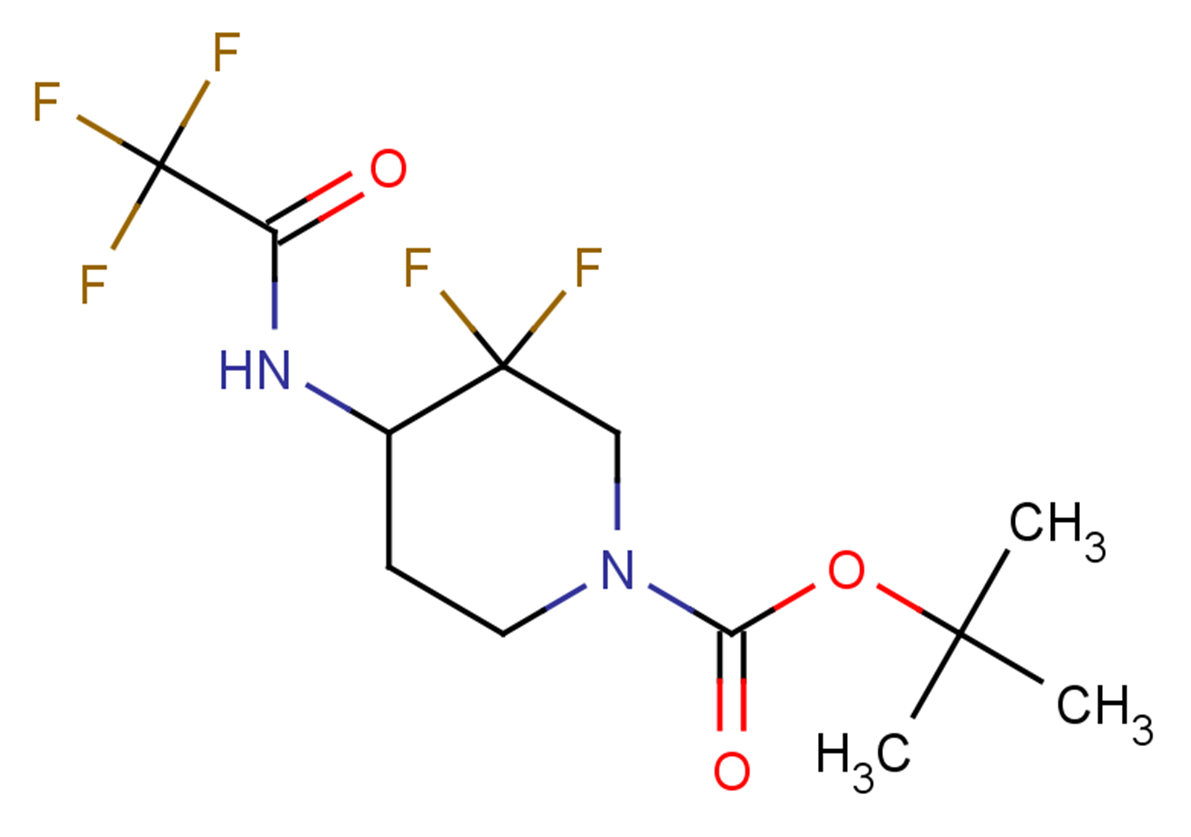 tert-butyl 3,3-difluoro-4-(2,2,2-trifluoroacetamido)piperidine-1-carboxylate