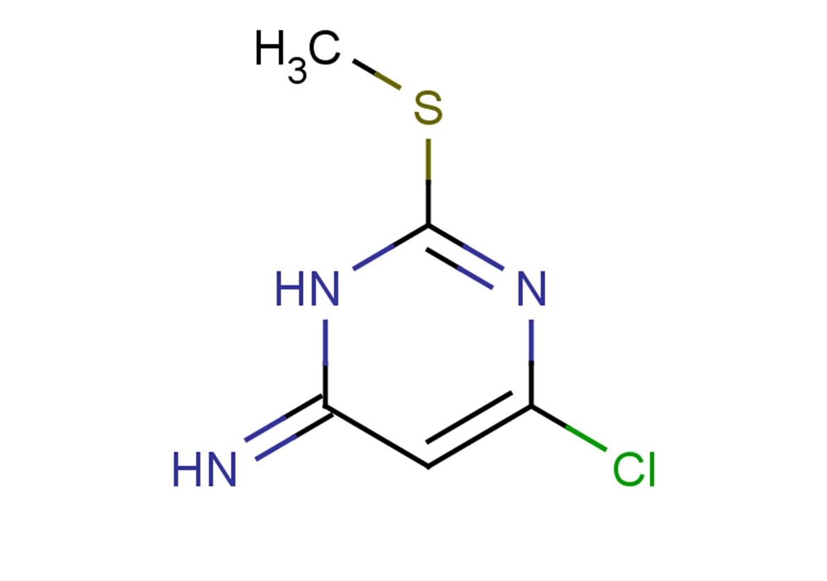 6-chloro-2-(methylsulfanyl)-3,4-dihydropyrimidin-4-imine