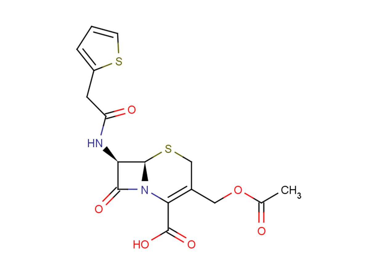 (6R,7R)-3-[(acetyloxy)methyl]-8-oxo-7-[2-(thiophen-2-yl)acetamido]-5-thia-1-azabicyclo[4.2.0]oct-2-ene-2-carboxylic acid