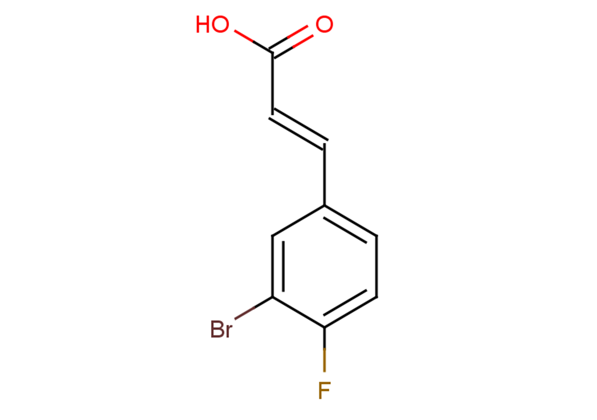 (2E)-3-(3-bromo-4-fluorophenyl)prop-2-enoic acid