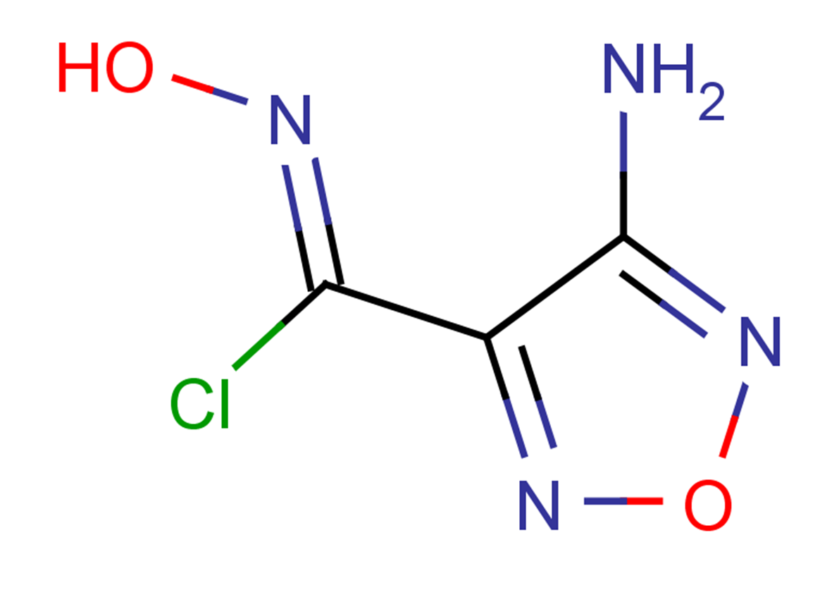4-amino-N-hydroxy-1,2,5-oxadiazole-3-carbonimidoyl chloride