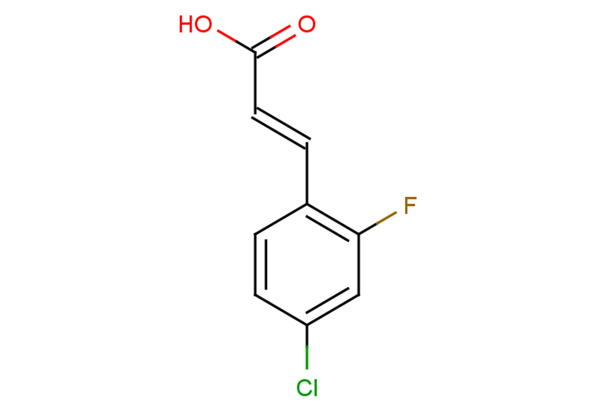 (2E)-3-(4-chloro-2-fluorophenyl)prop-2-enoic acid