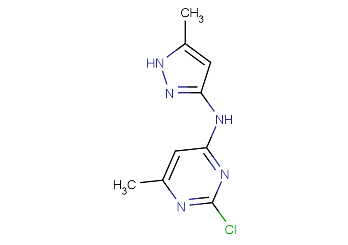 2-chloro-6-methyl-N-(5-methyl-1H-pyrazol-3-yl)pyrimidin-4-amine