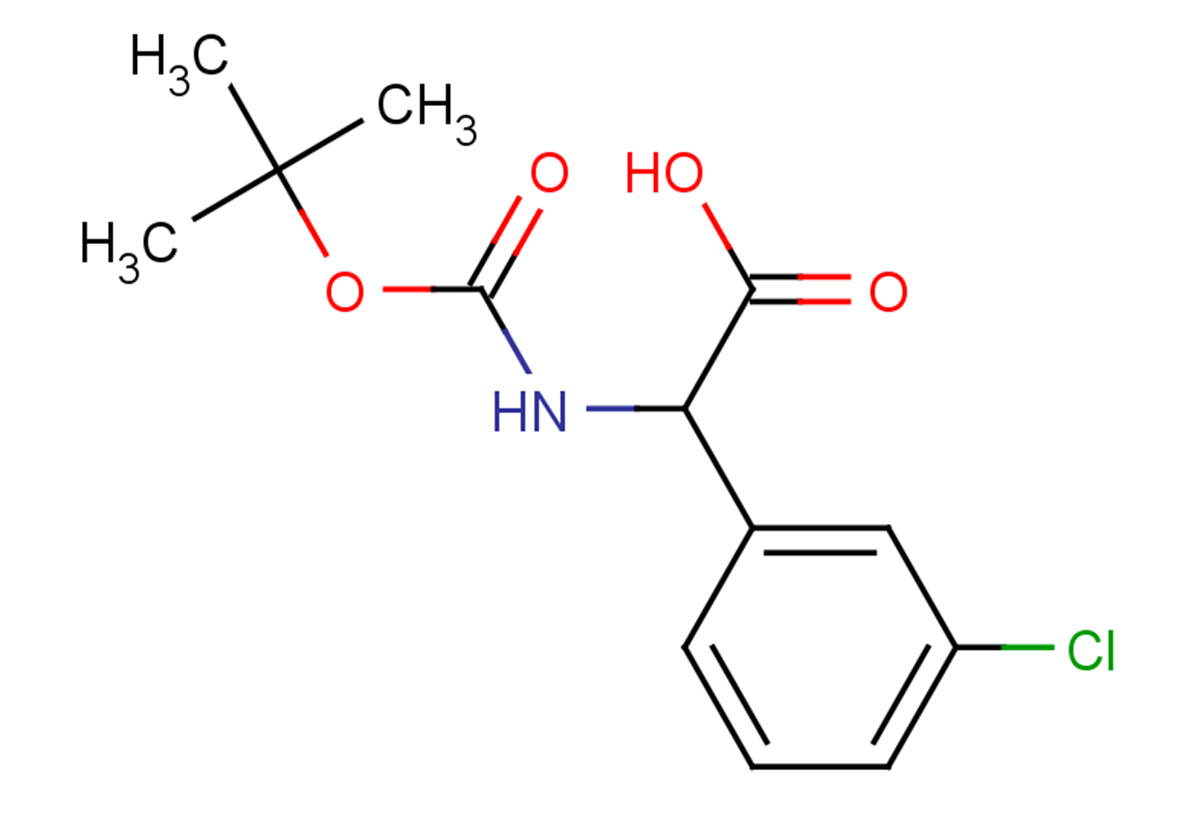 2-{[(tert-butoxy)carbonyl]amino}-2-(3-chlorophenyl)acetic acid