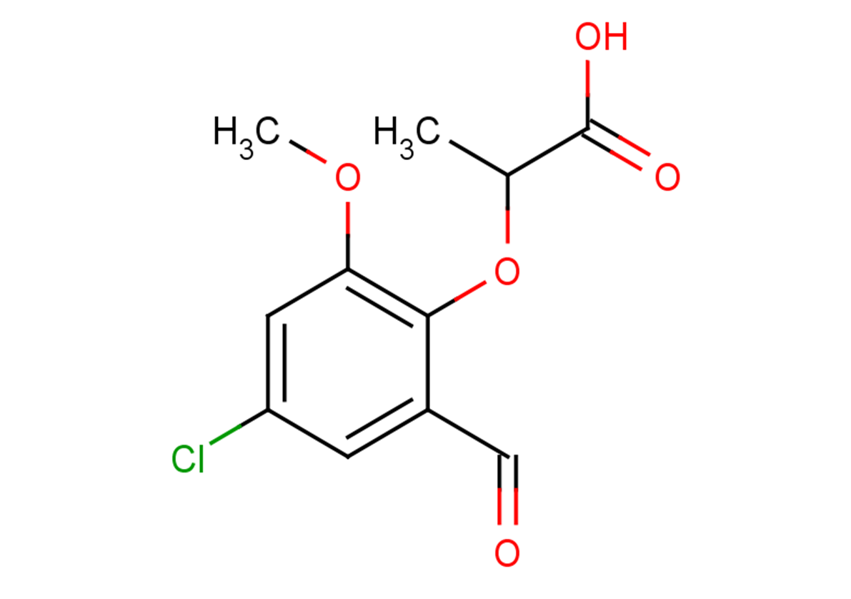 2-(4-chloro-2-formyl-6-methoxyphenoxy)propanoic acid