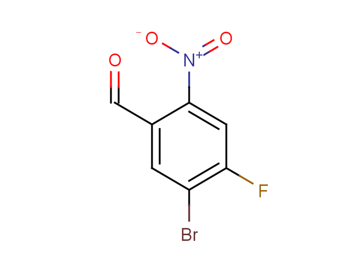 5-bromo-4-fluoro-2-nitrobenzaldehyde