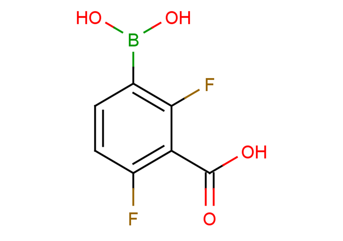3-(dihydroxyboranyl)-2,6-difluorobenzoic acid