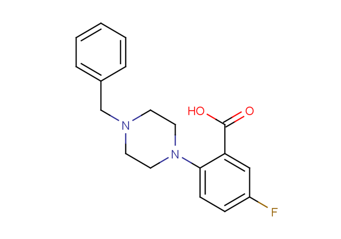 2-(4-benzylpiperazin-1-yl)-5-fluorobenzoic acid