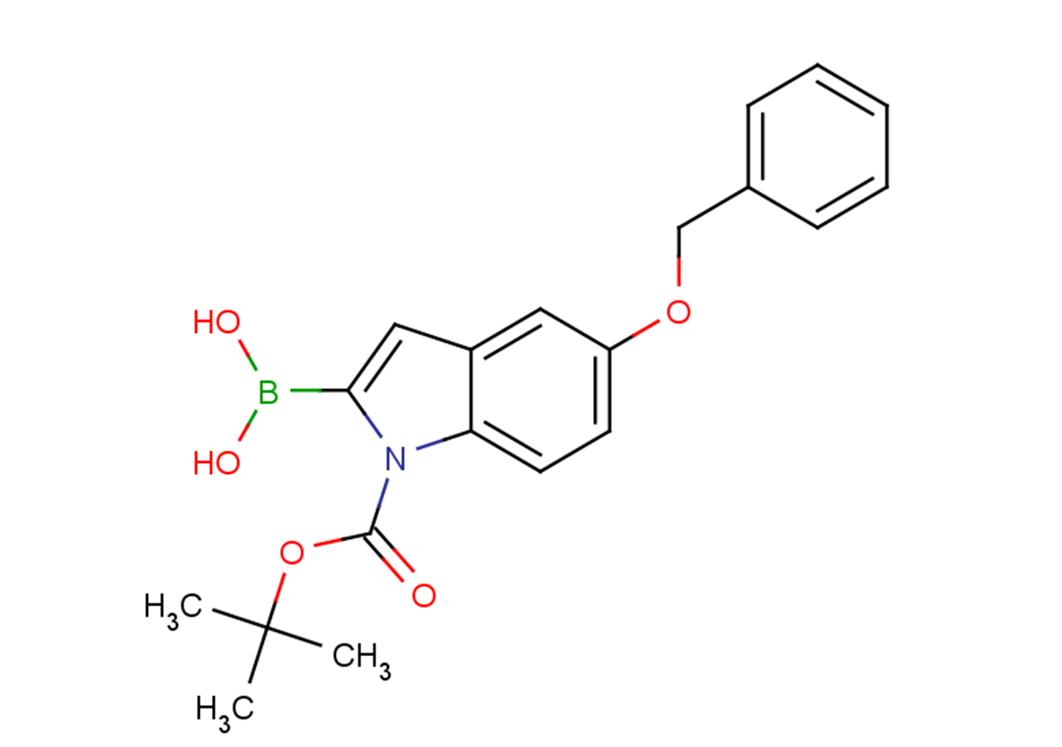 tert-butyl 5-(benzyloxy)-2-(dihydroxyboranyl)-1H-indole-1-carboxylate