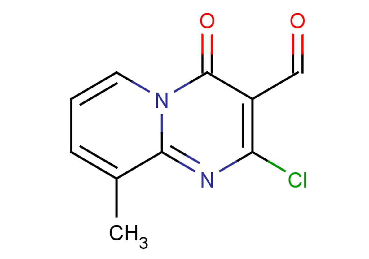 2-chloro-9-methyl-4-oxo-4H-pyrido[1,2-a]pyrimidine-3-carbaldehyde