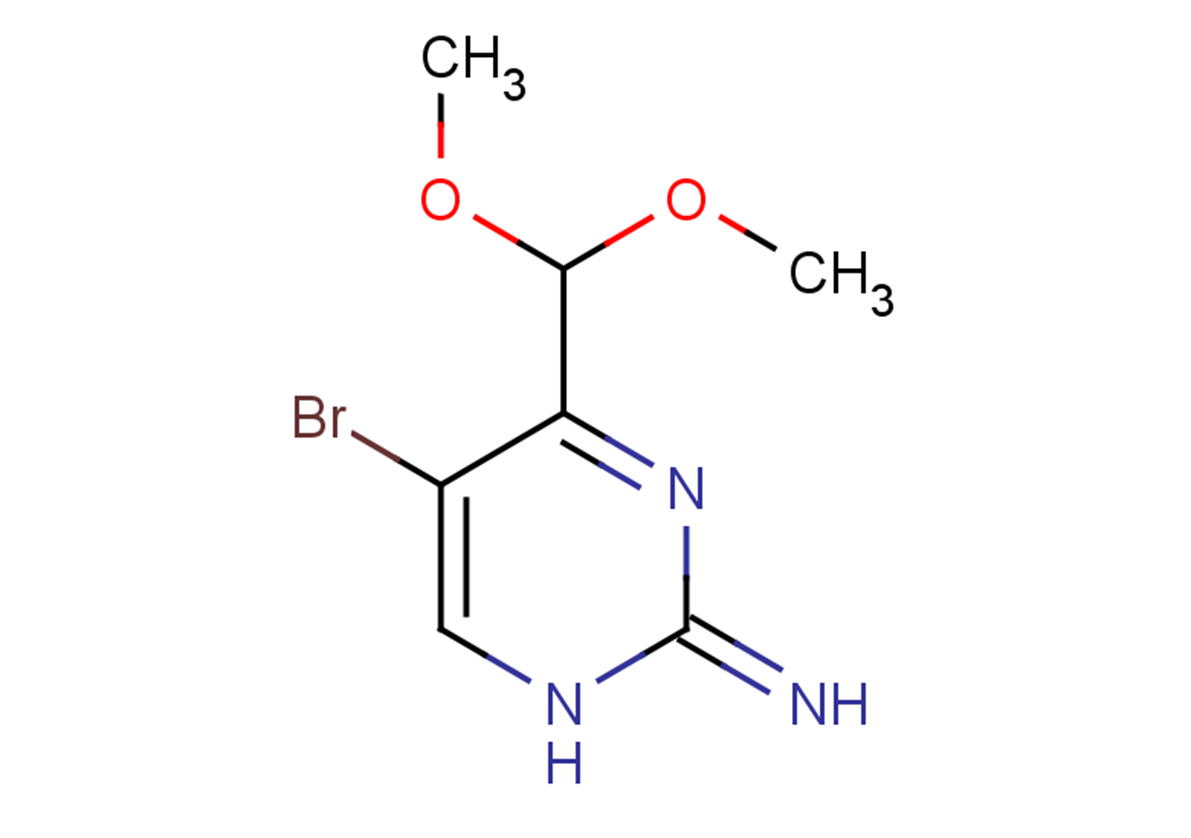5-bromo-4-(dimethoxymethyl)-1,2-dihydropyrimidin-2-imine